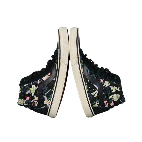 Vans Shoes Mens 10.5 Toy Story Sneakers Sk8 Hi Buzz Lightyear Suede Canvas Black main image 6